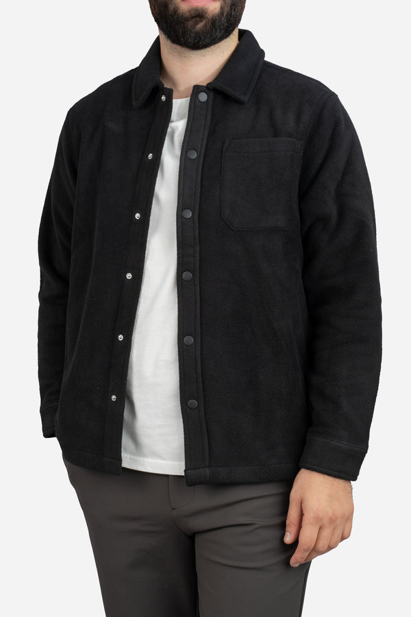 Fleece Overshirt Black