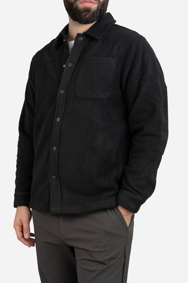 Fleece Overshirt Black