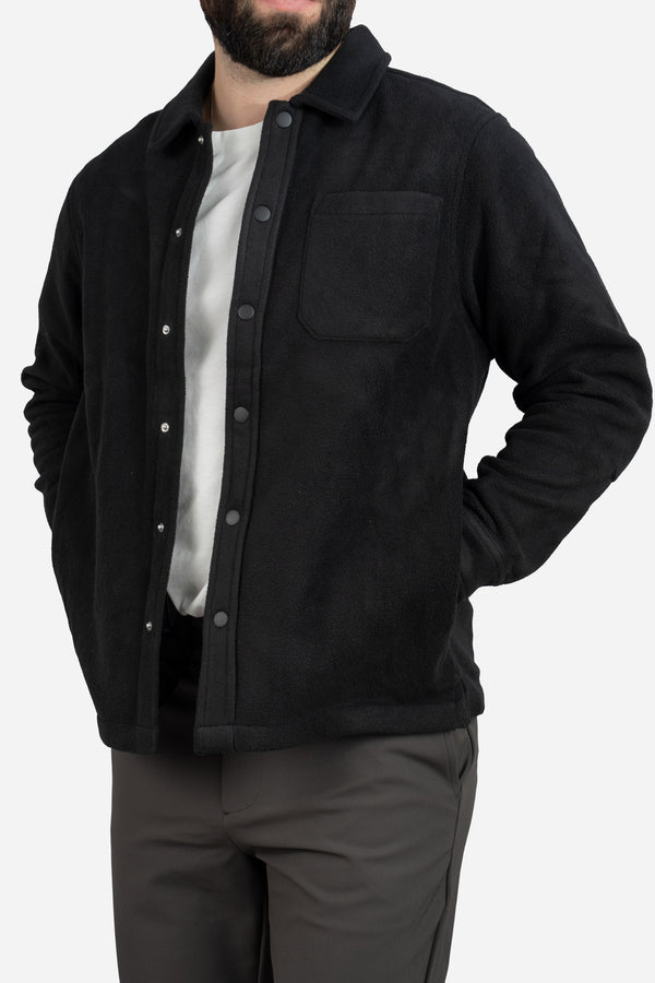 Fleece Overshirt Black