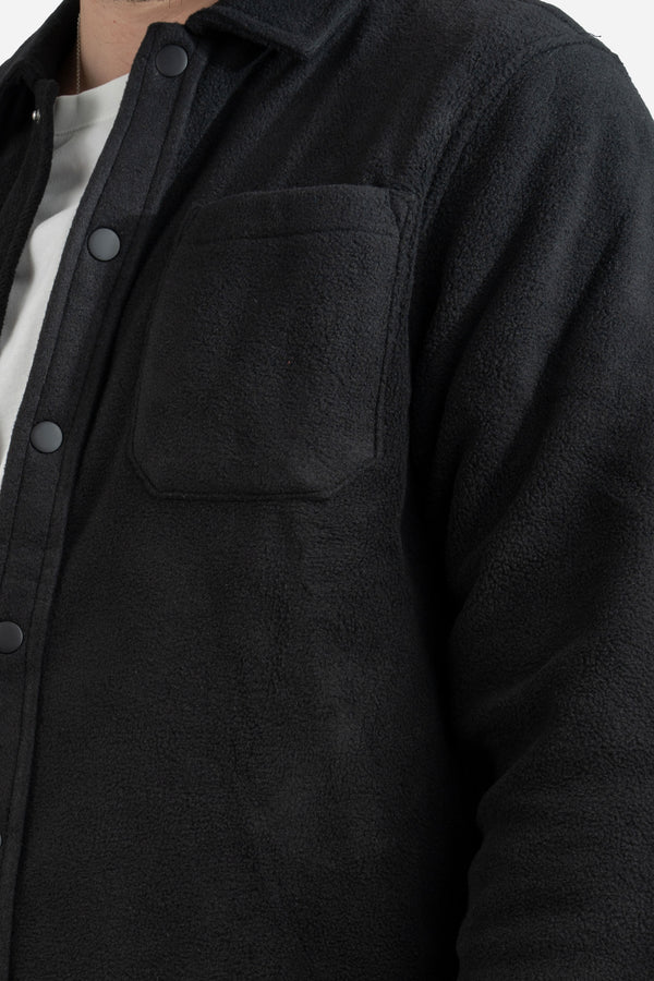 Fleece Overshirt Black