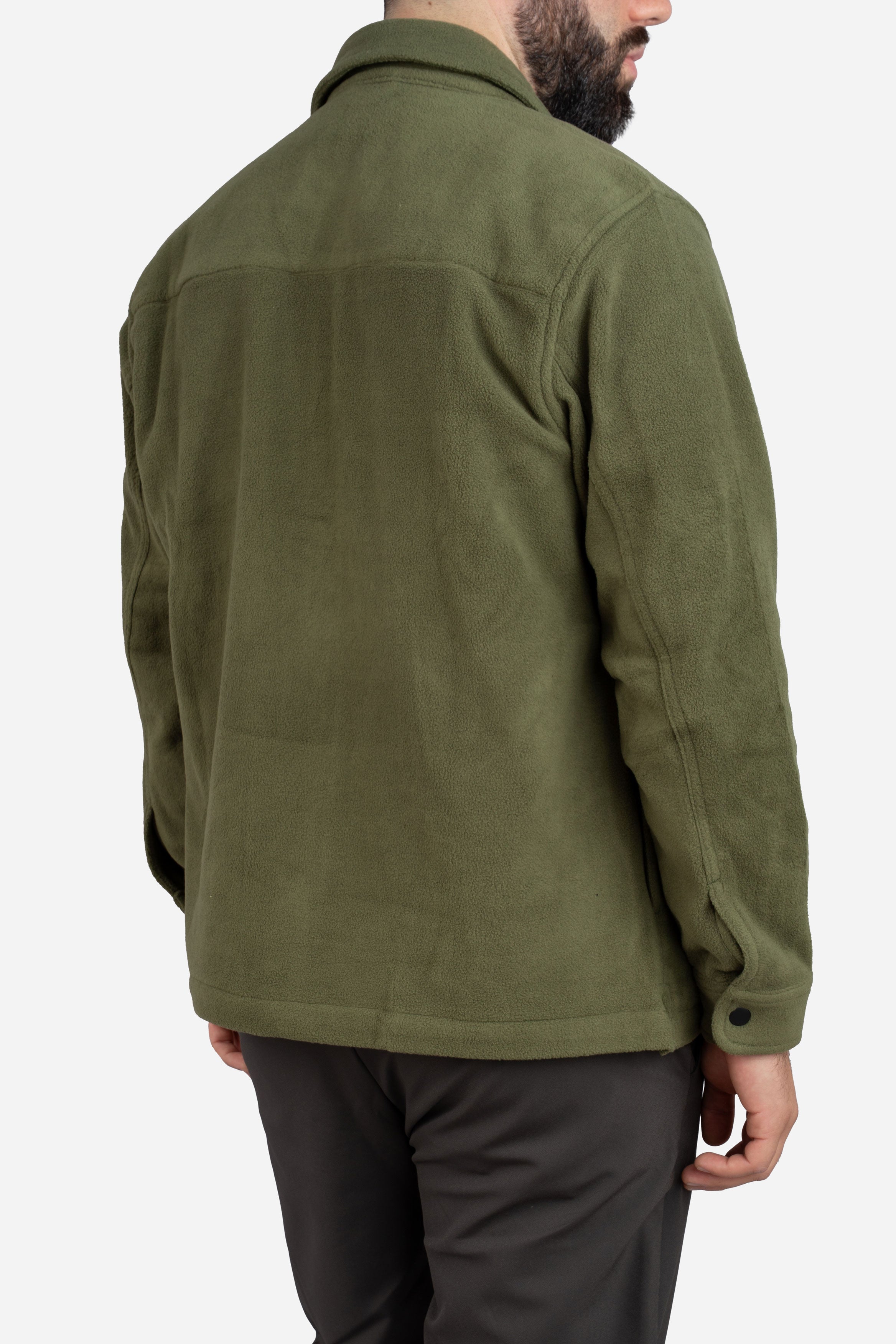 Fleece Overshirt Olive