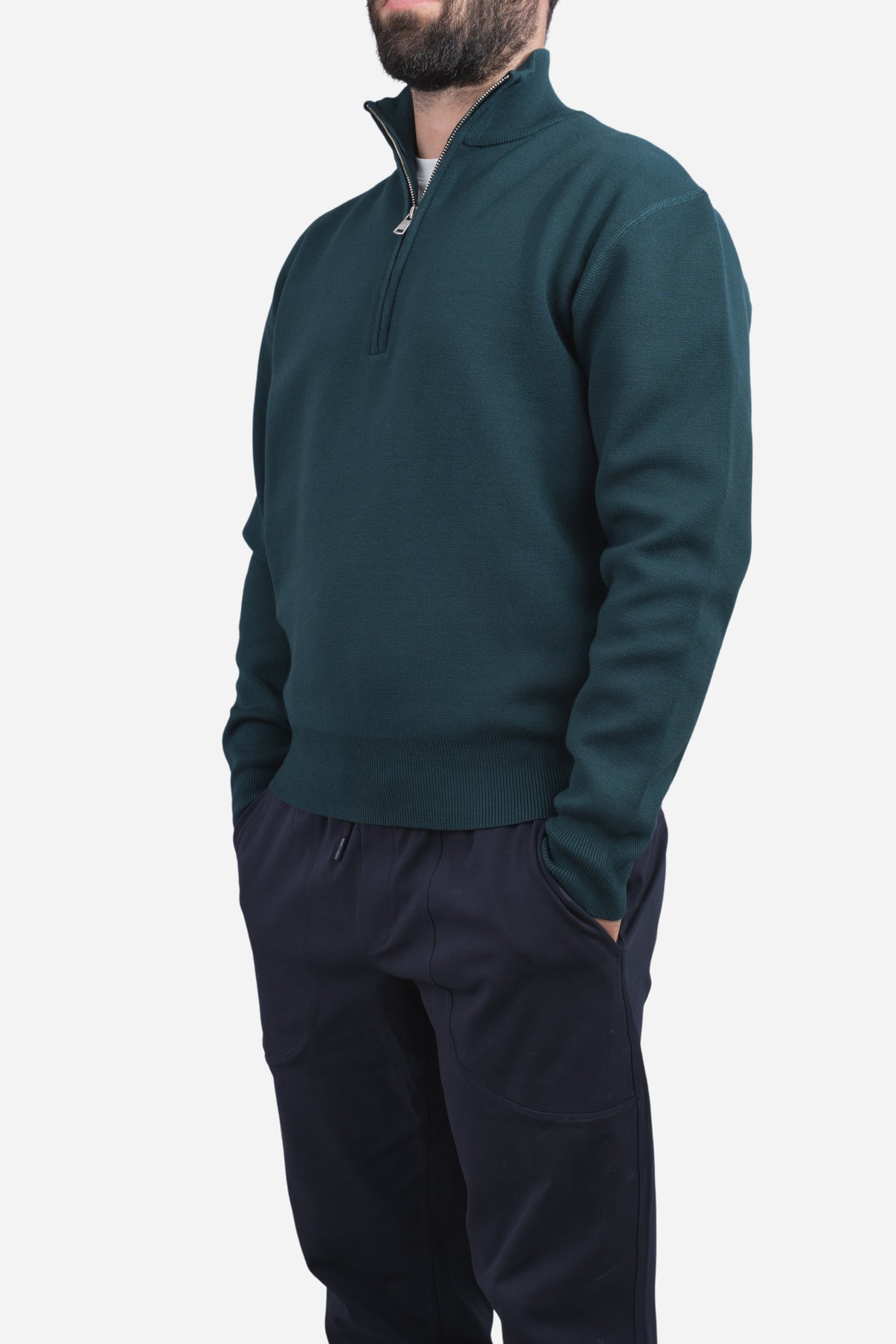 Hudson Half Zip Emerald