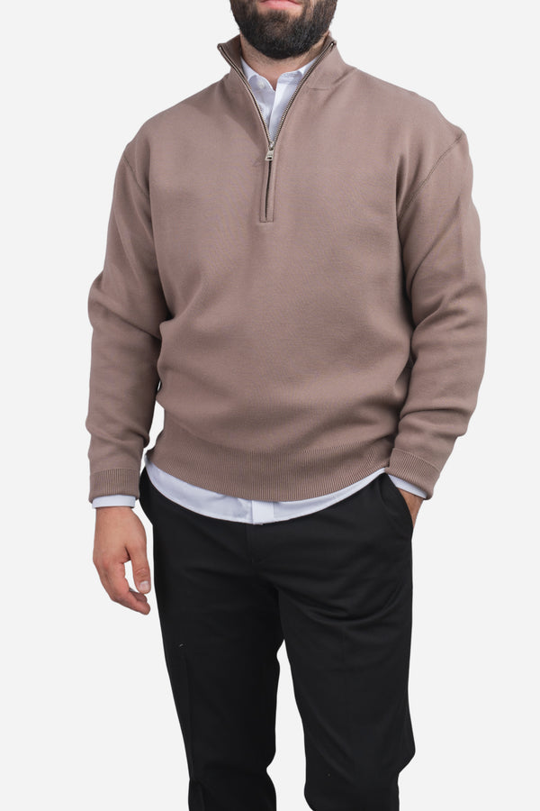 Hudson Half Zip Putty