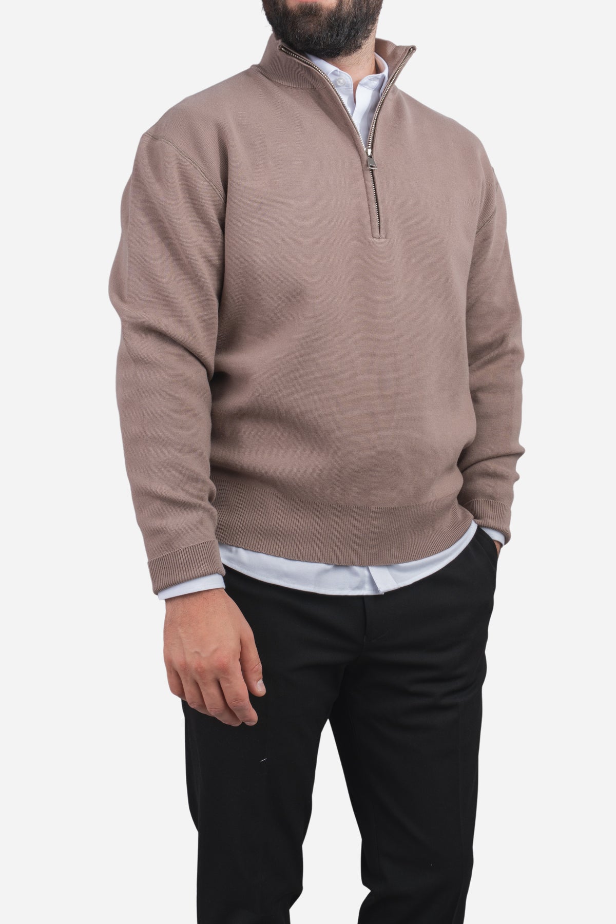 Hudson Half Zip Putty