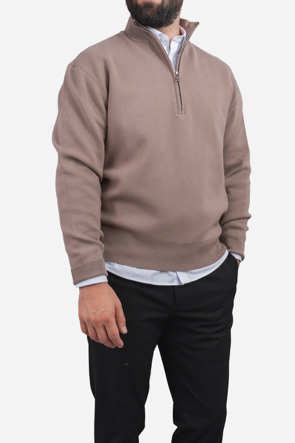 Hudson Half Zip Putty