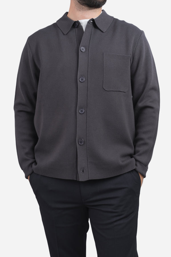 Hudson Shirt Cardigan Iron Gray