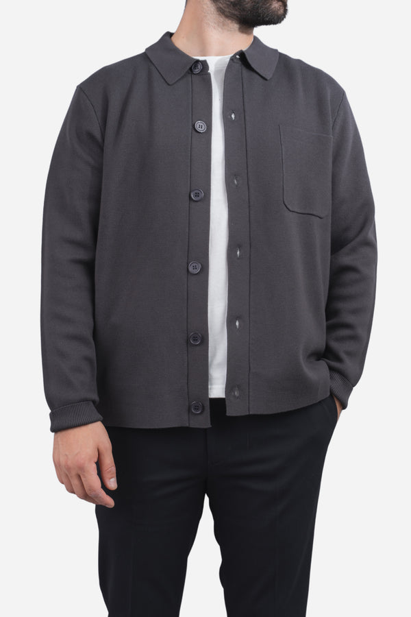 Hudson Shirt Cardigan Iron Gray