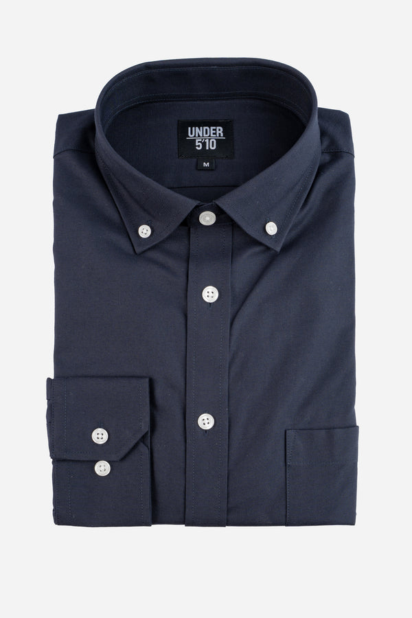 Stretch Oxford Button Down Shirt Navy