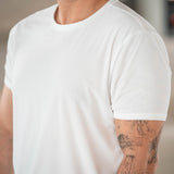 Performance Pique Short Sleeve Crew White