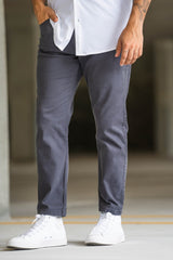 Garment Dyed Twill 5-P Pants Gray