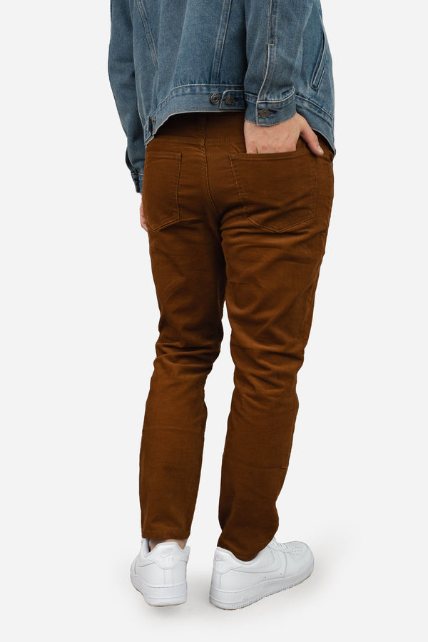 Stretch Cord 5 Pocket Pants Caramel