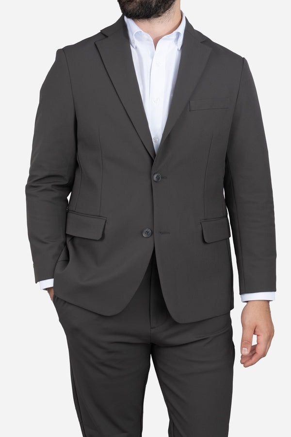 Super Stretch Suit Jacket Charcoal