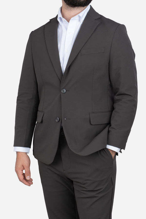 Super Stretch Suit Jacket Charcoal