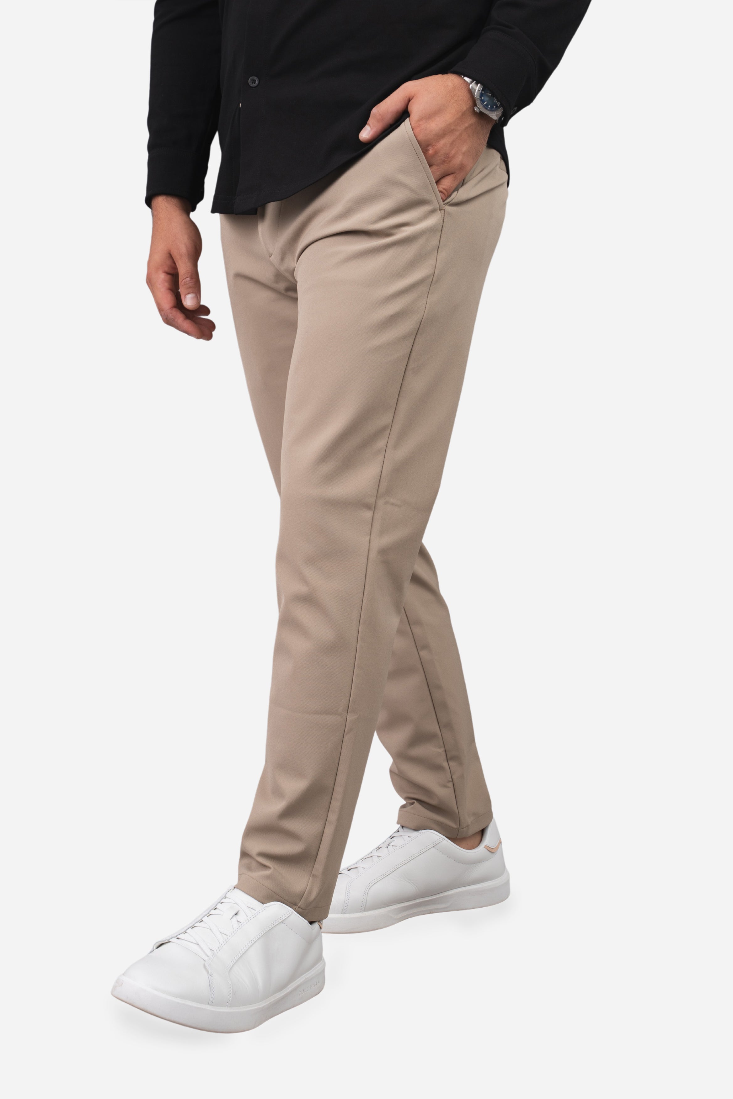 Super Stretch Performance Pants Taupe