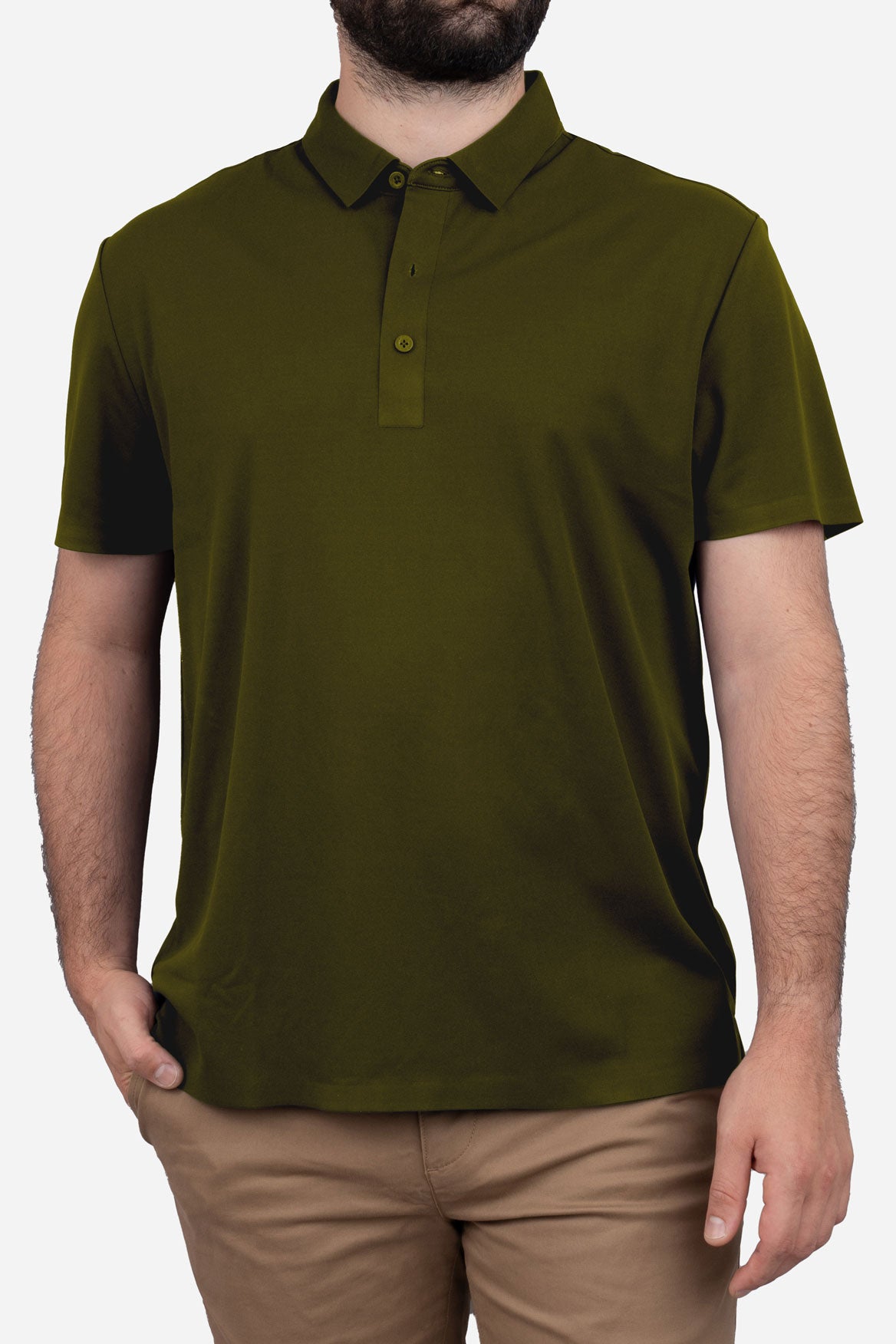 Tech Polo Olive