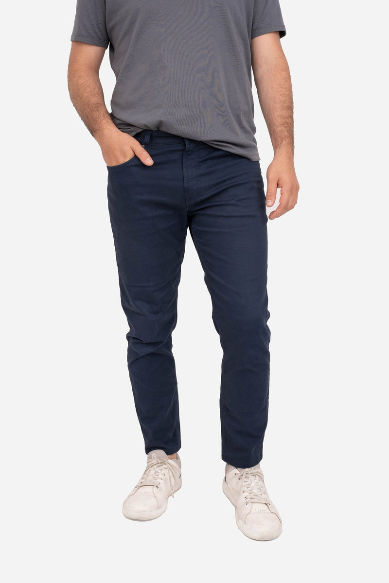 Garment Dyed Twill 5-P Pants Navy