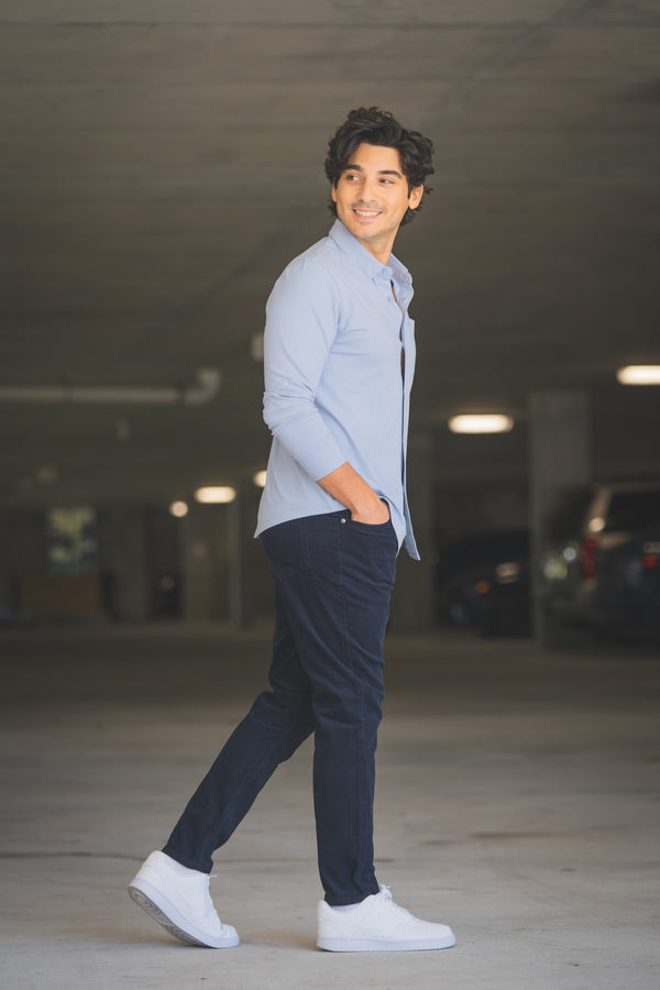 Stretch Cord 5 Pocket Pants Navy