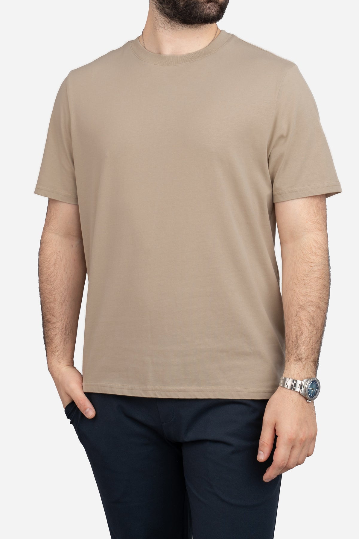 Core T-Shirt Regular Fit Taupe