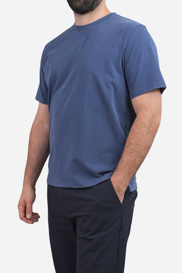 Vintage Wash T Shirt Blue