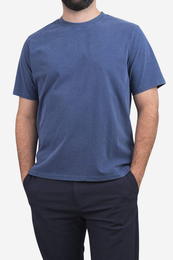 Vintage Wash T Shirt Blue