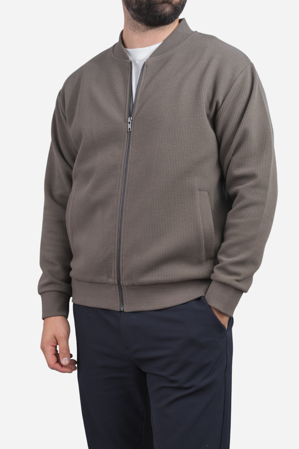 Waffle Bomber Taupe