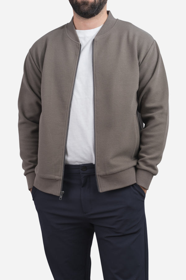 Waffle Bomber Taupe