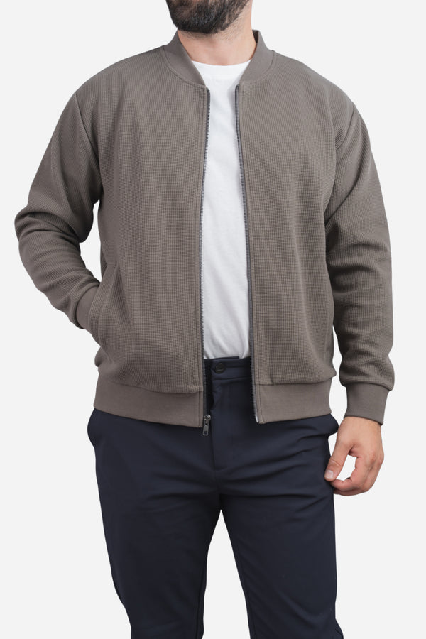 Waffle Bomber Taupe