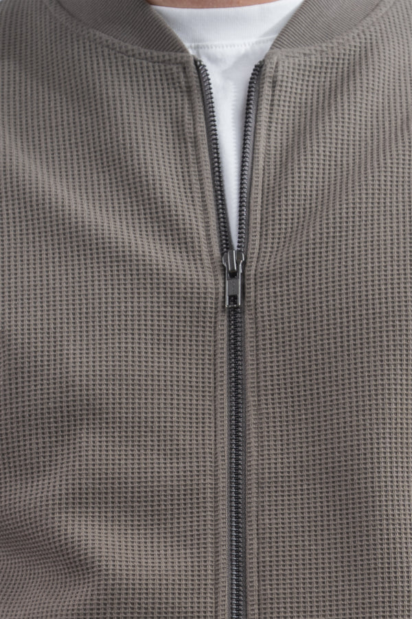 Waffle Bomber Taupe