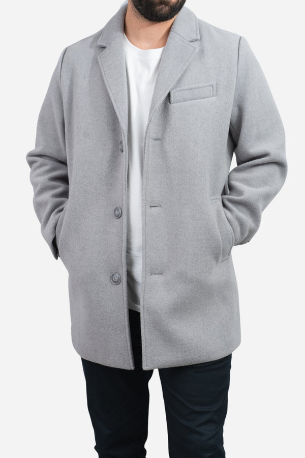 Wool Overcoat Gray