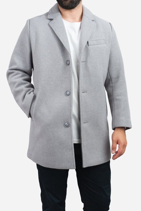 Wool Overcoat Gray