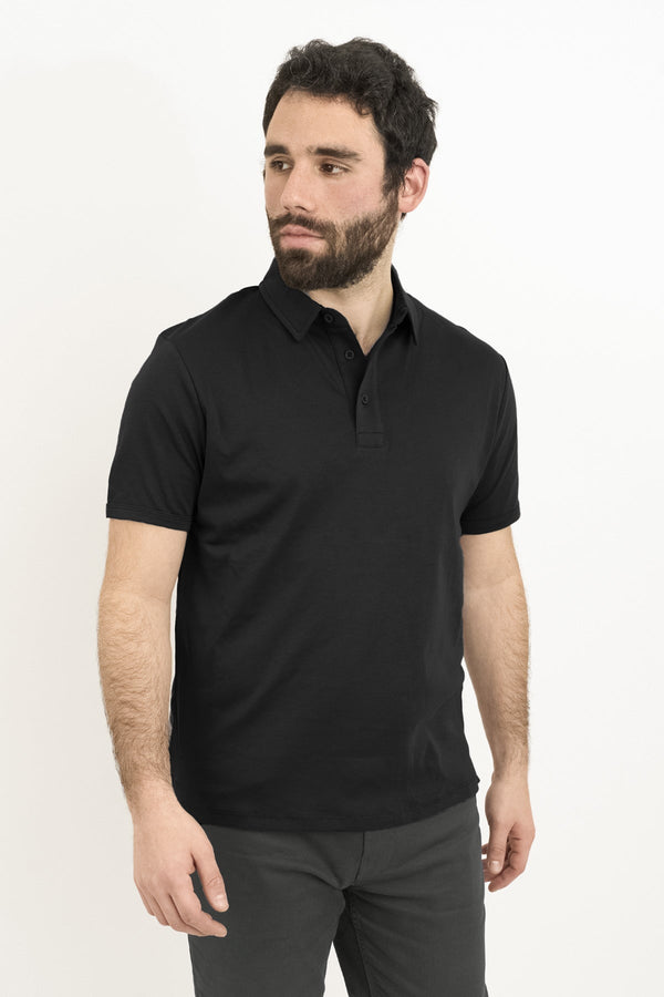 Pima Cool Touch Polo Black