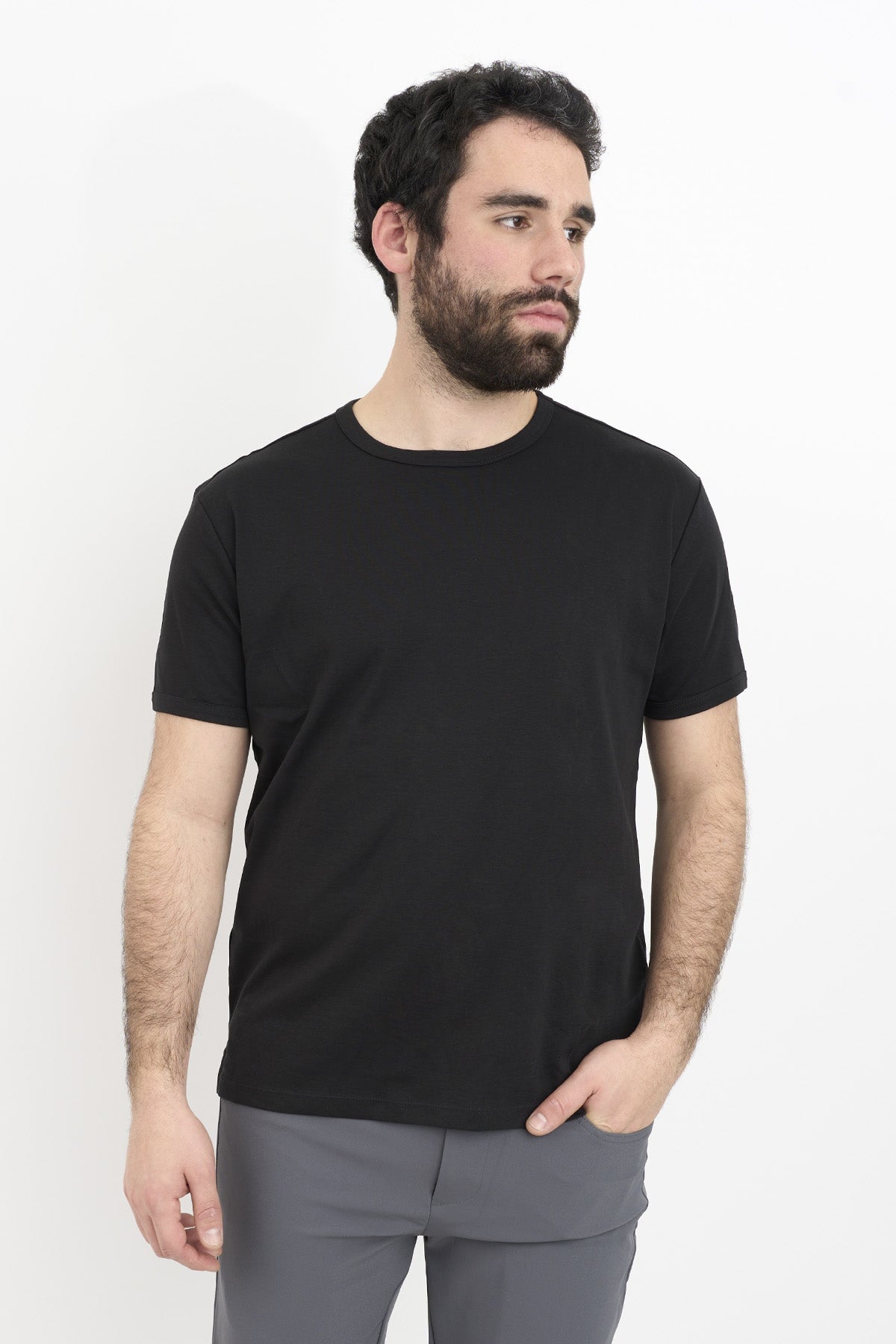 Pima Cool Touch Crew T-Shirt Black