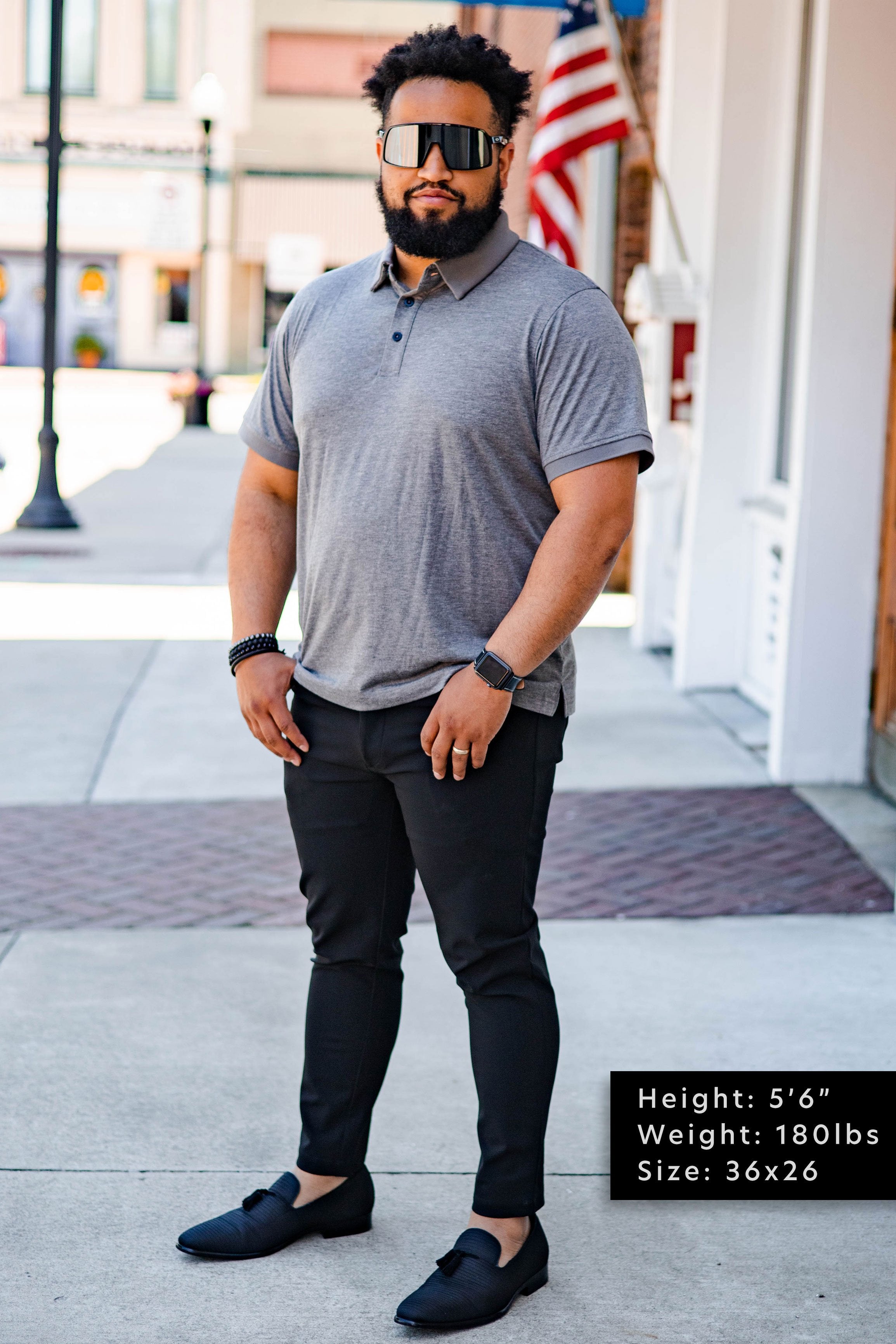 Jon 2.0 Performance Pants 5 Pocket Black Performance Pants Aztex 