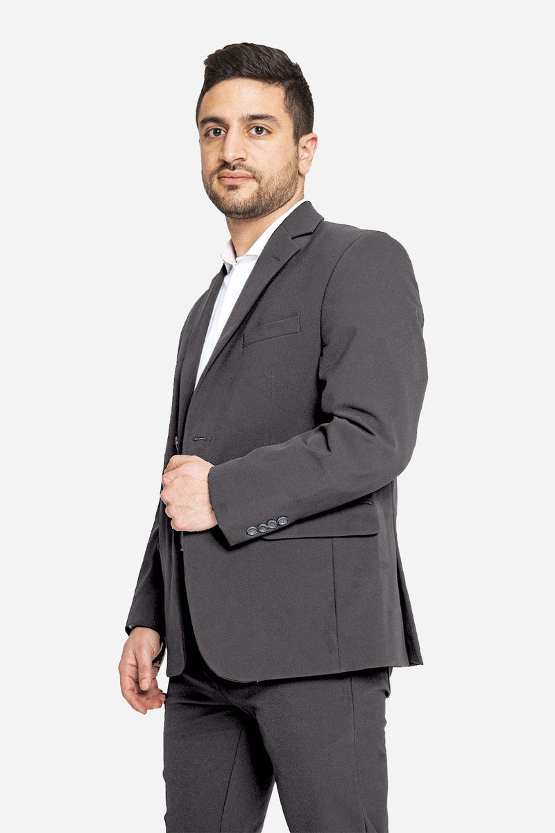 Jon Performance Suit Jacket Charcoal