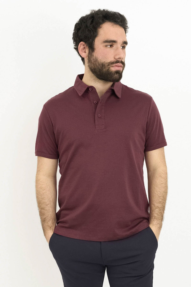 Pima Cool Touch Polo Burgundy