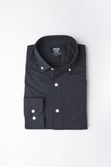 Stretch Oxford Button Down Shirt Black
